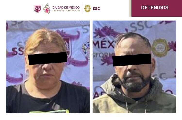 Detienen a "La Patrona", presunta líder de un grupo dedicado al narcomenudeo en CDMX, junto con su cómplice "Chayane".