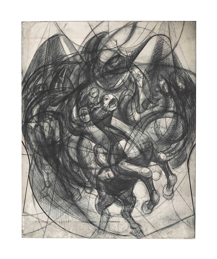 Estudio para el mural Patricios y patricidas.