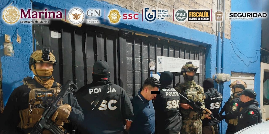 Presentación de detenidos.