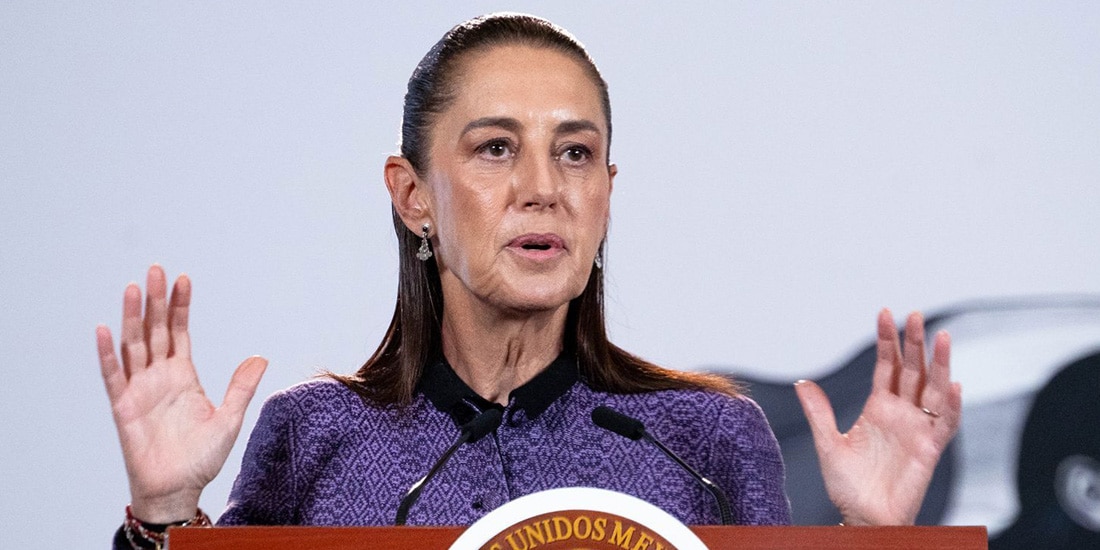 La Presidenta Claudia Sheinbaum ironizó sobre la posibilidad de que el exmandatario abordara el tema de la democracia