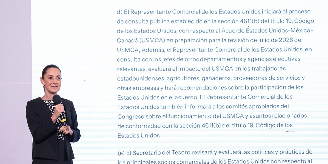 La mandataria, ayer, en Palacio Nacional.