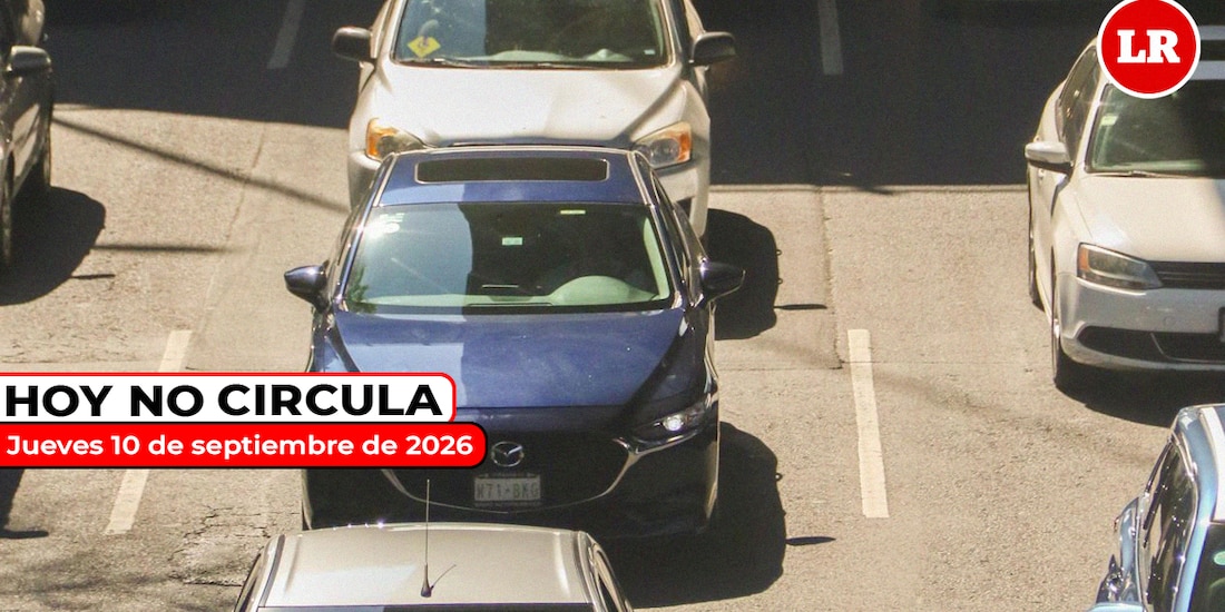 No olvides revisar cómo aplica el Hoy No Circula este jueves 10 de septiembre de 2026.