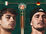 Flavio Cobolli y Alexander Zverev miden fuerzas en la final varonil de Roland Garros 2026.