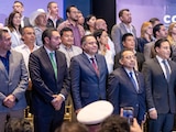 Ricardo Moreno Bastida durante su toma de protesta como Copresidente de la CONAMM en la Ciudad de México.