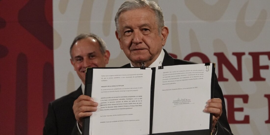 El Presidente Andrés Manuel López Obrador.
