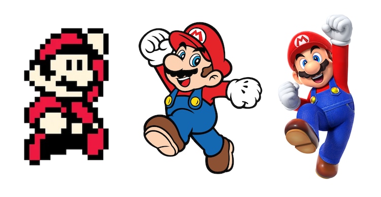 Mario a través de los años