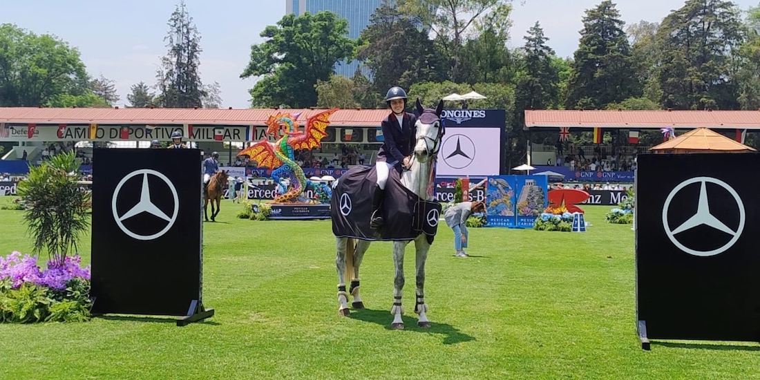 Xaviera Maurer ganó el Trofeo Mercedes-Benz en el Longines Global Champions Tour México 2026.