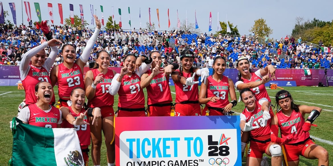 La Selección Mexicana Femenil de Flag Football consiguió su pase a Los Ángeles 2028.