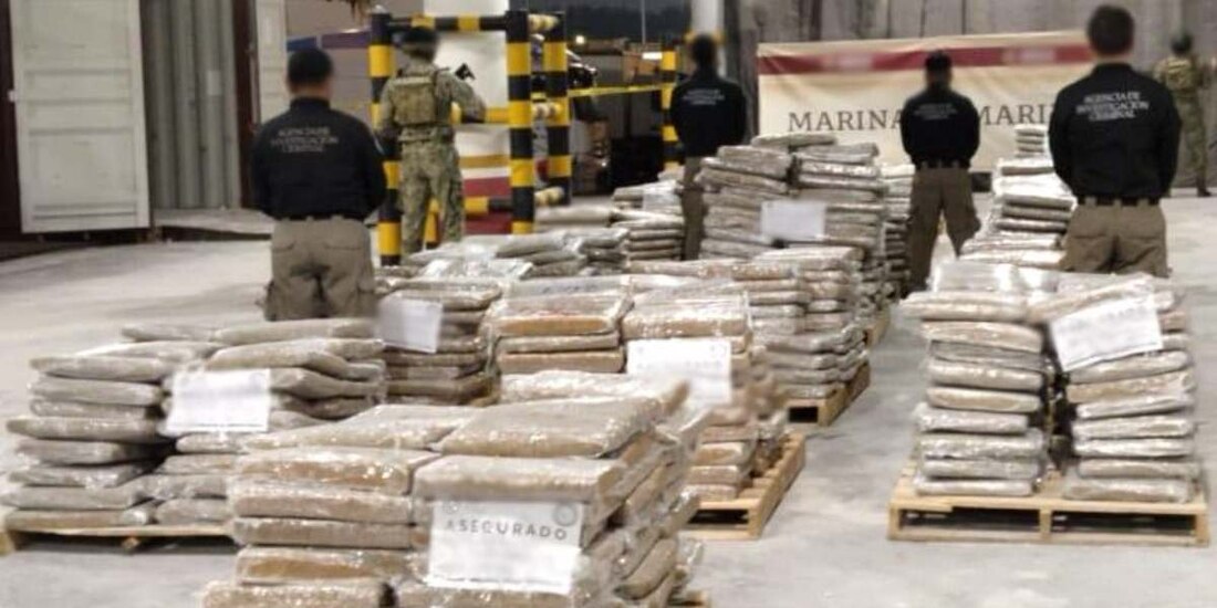 FGR y SEMAR aseguran más de 3 toneladas de marihuana en Veracruz.