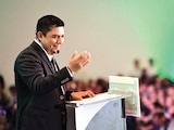 RICARDO Gallardo, ayer, en su informe