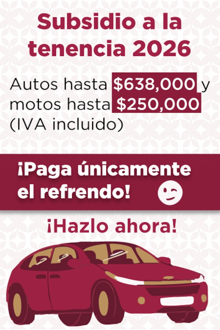 Subsidio para tenencia Edomex 2026