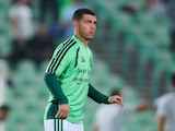 Erik Lira en un entrenamiento con la Selección Mexicana