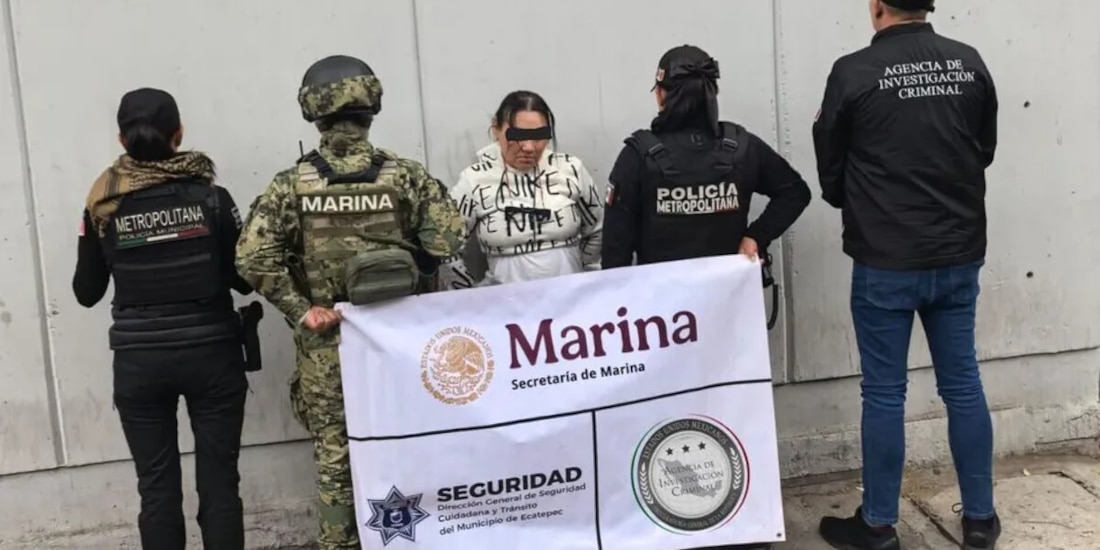 Detienen a Nancy "N", alias "Valeria", presunto alto mando de facción "Golden Roma" de "La Chokiza".