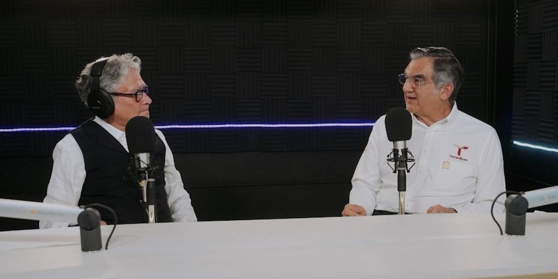 Américo Villarreal, gobernador de Tamaulipas, en el programa “Diálogos con Américo”.