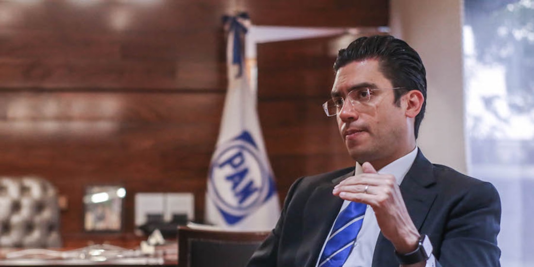 El diputado del PAN, durante una entrevista con La Razón, en imagen de archivo.