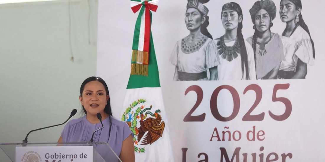 La Secretaria de Bienestar en SLP.