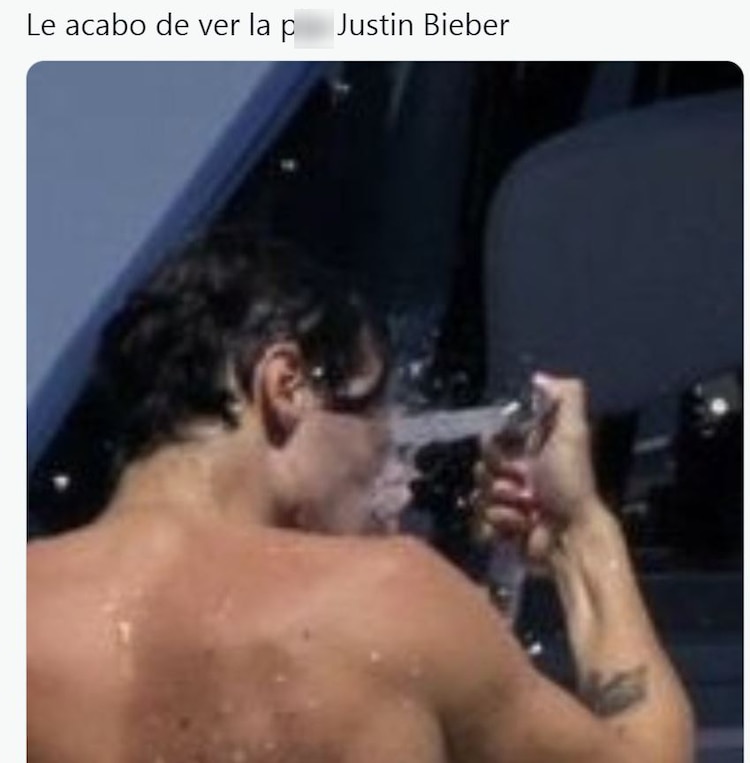 Usuarios reaccionan a foto filtrada de Justin Bieber
