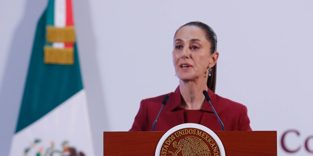 Claudia Sheinbaum Pardo, presidenta de México, encabezó la conferencia matutina en materia de seguridad desde Palacio Nacional