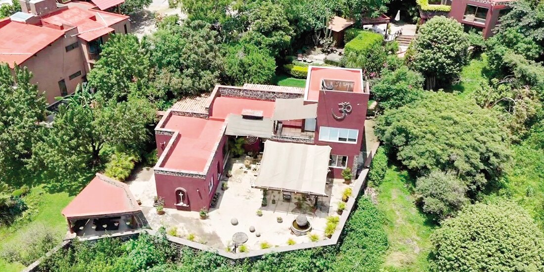 Casa del senador Gerardo Fernández ubicada en Tepoztlán, Morelos.