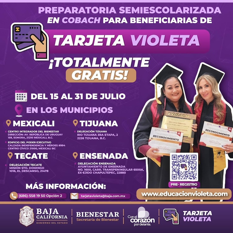 Preparatoria semiescolarizada en Cobach
