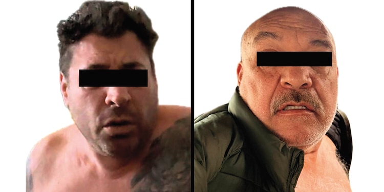LOS PRESUNTOS homicidas, cuyas fichas fueron difundidas ayer.