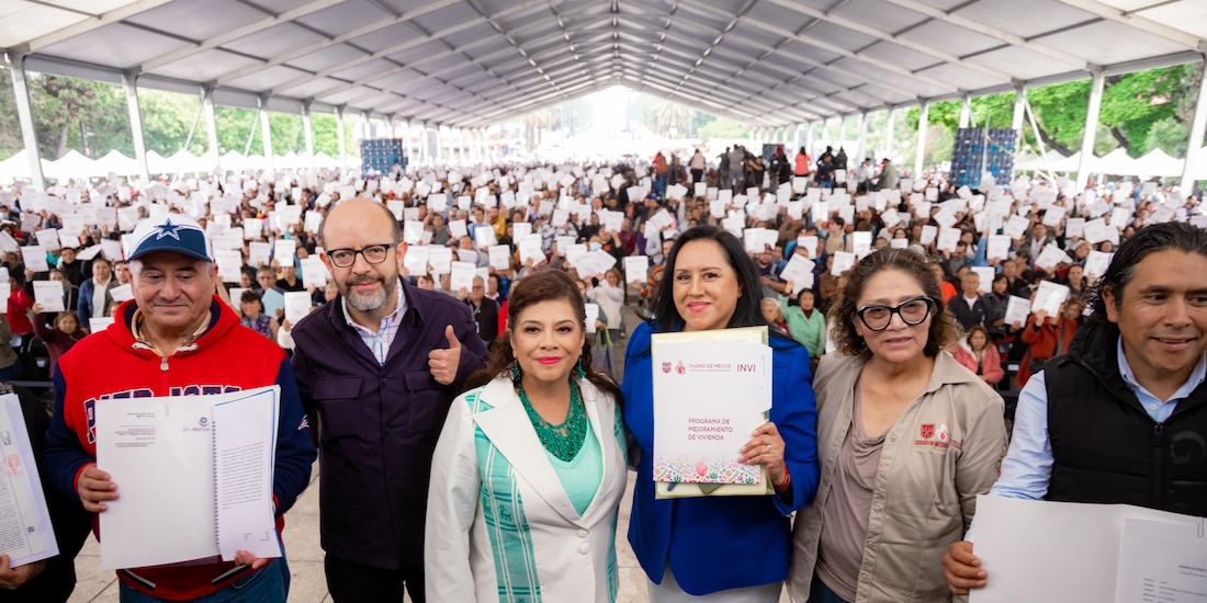 El evento se realizó en el Monumento a la Revolución.