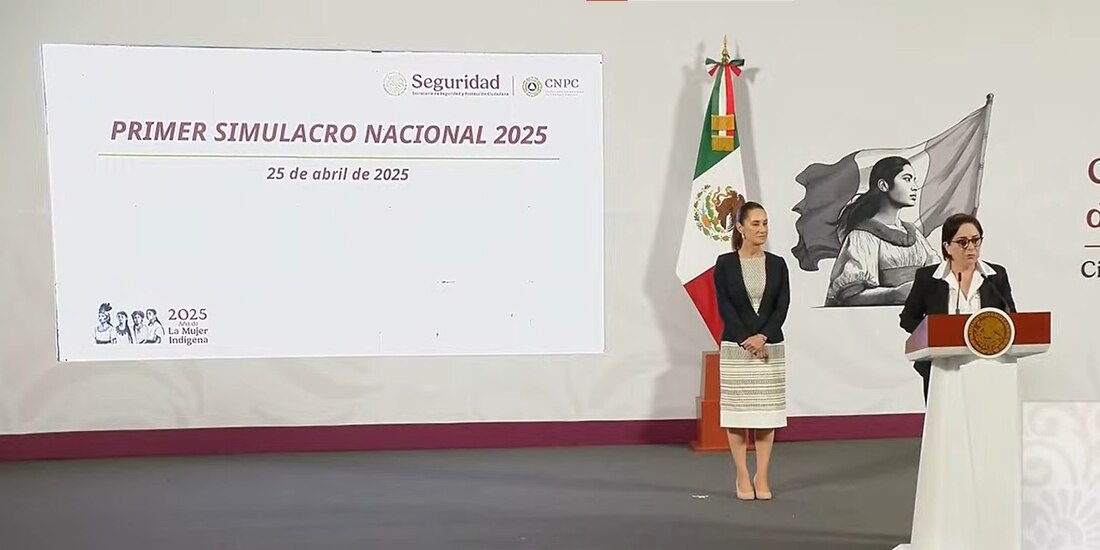 Gobierno Federal afina detalles para el primer Simulacro Nacional 2025