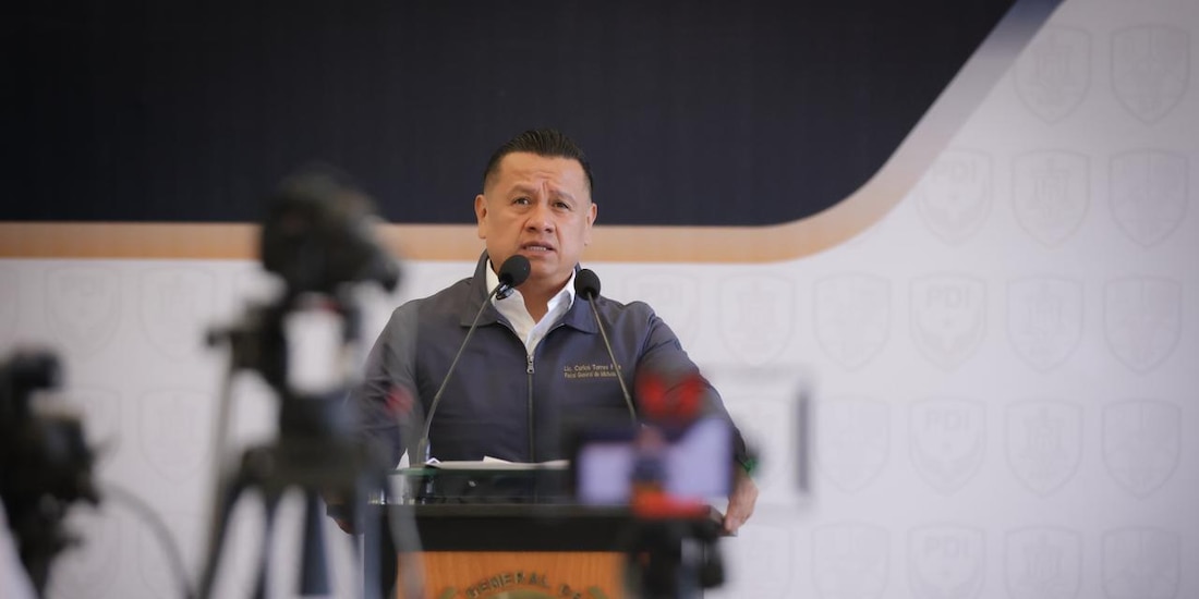 El Fiscal General del Estado de Michoacán, Carlos Torres Piña.