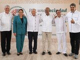 El presidente López Obrador junto a líderes de la región de América Latina y el Caribe.