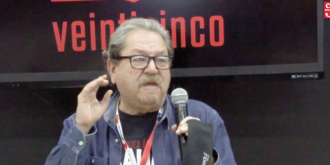 El director del FCE, ayer en la Feria Internacional del Libro de Guadalajara.