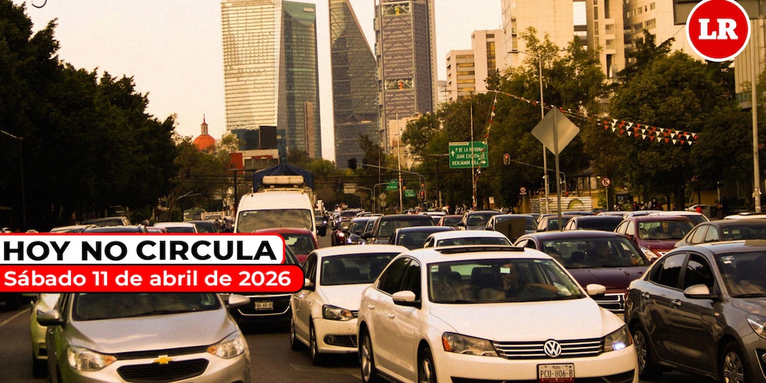Te compartimos las restricciones del Hoy No Circula para este sábado 11 de abril de 2026.