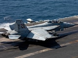 Aspecto del portaaviones USS Abraham Lincoln.