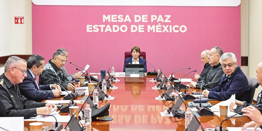 La mandataria estatal, en una reunión de seguridad, el pasado 11 de agosto.