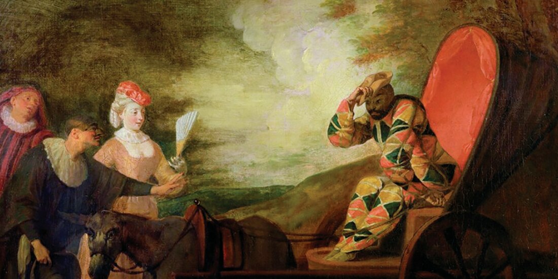 El arlequín, emperador de la luna, J. A. Watteau, c.1712.