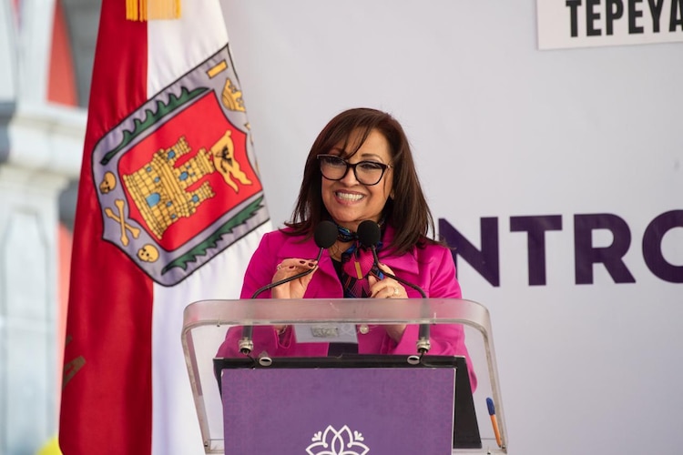 Lorena Cuéllar, gobernadora de Tlaxcala.