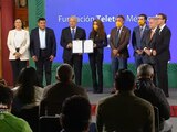 AMLO subrayó que el Gobierno confía en Fernando Landeros, presidente de la Fundación Teletón