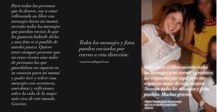 Publicación de la hija de Milagros Cofiño