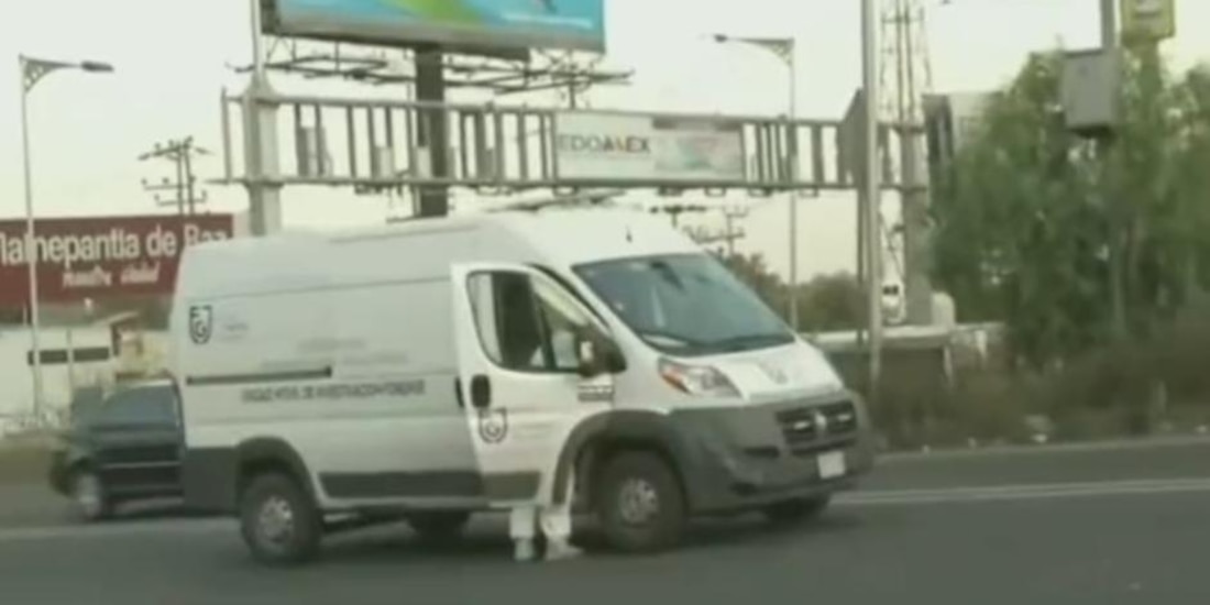 El accidente ocurrió sobre carriles centrales de Av. Insurgentes con dirección a Indios Verdes, en la autopista México-Pachuca..