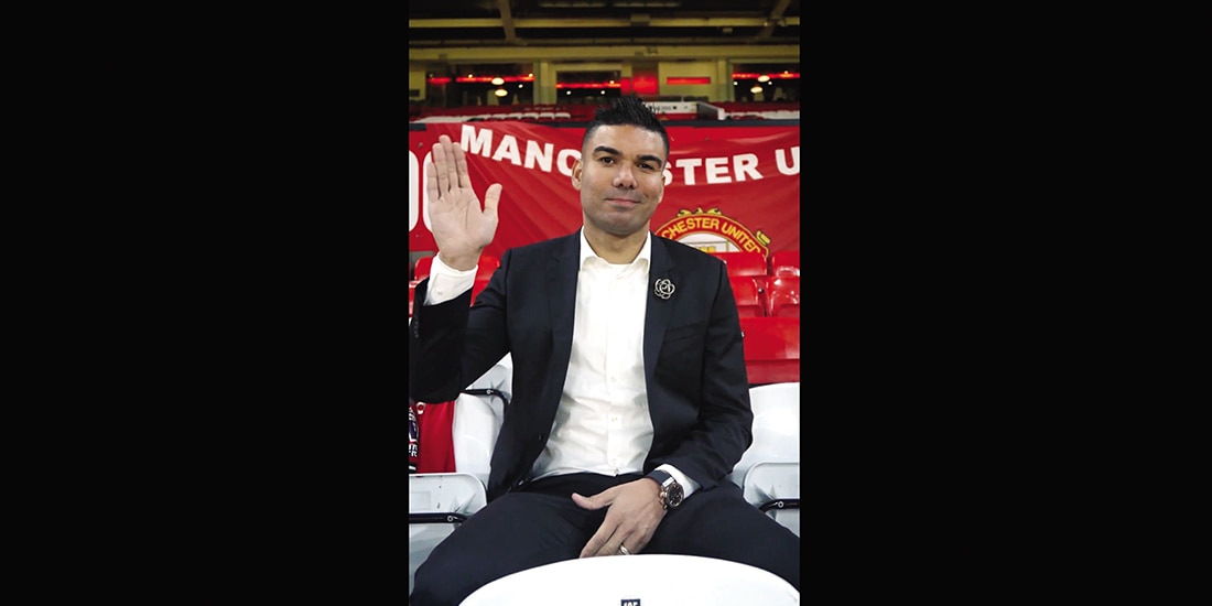 EL BRASILEÑO durante el video en el que se despide del Manchester United.