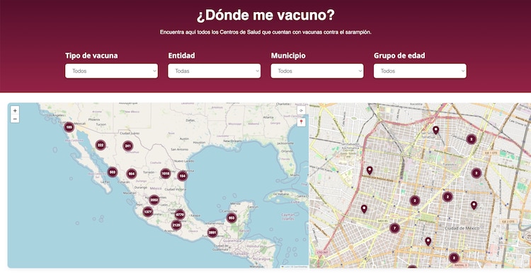 ¿Dónde me vacuno? vacuna contra sarampión en México