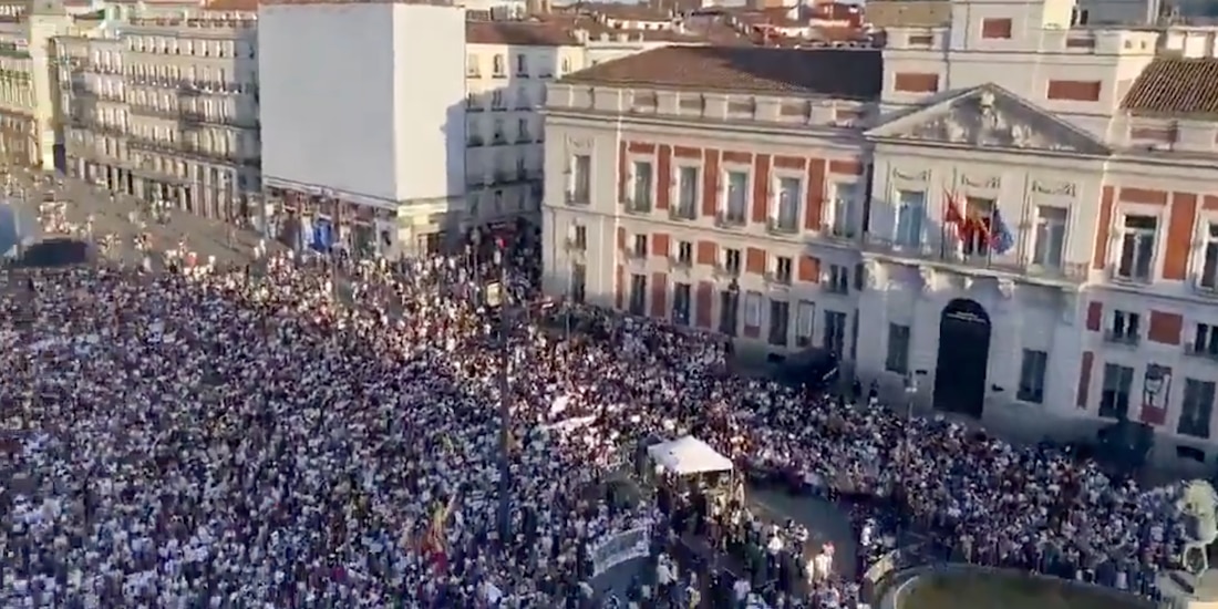 La Puerta del Sol se desborda en apoyo a María Corina Machado y Edmundo González