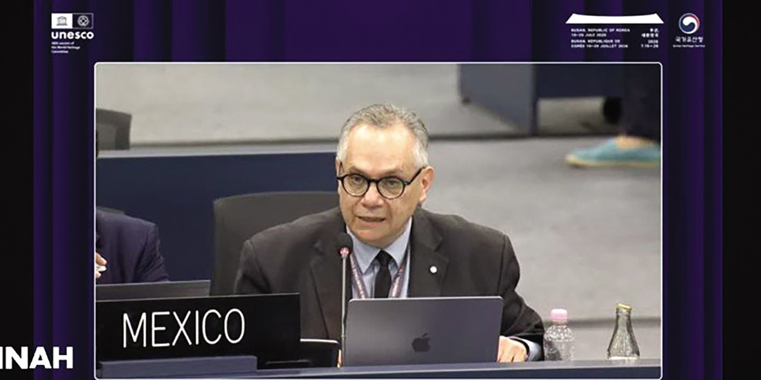 Francisco Vidargas, titular de la Dirección de Patrimonio Mundial del INAH, es delegado de México en la Convención del Patrimonio Mundial de la UNESCO.