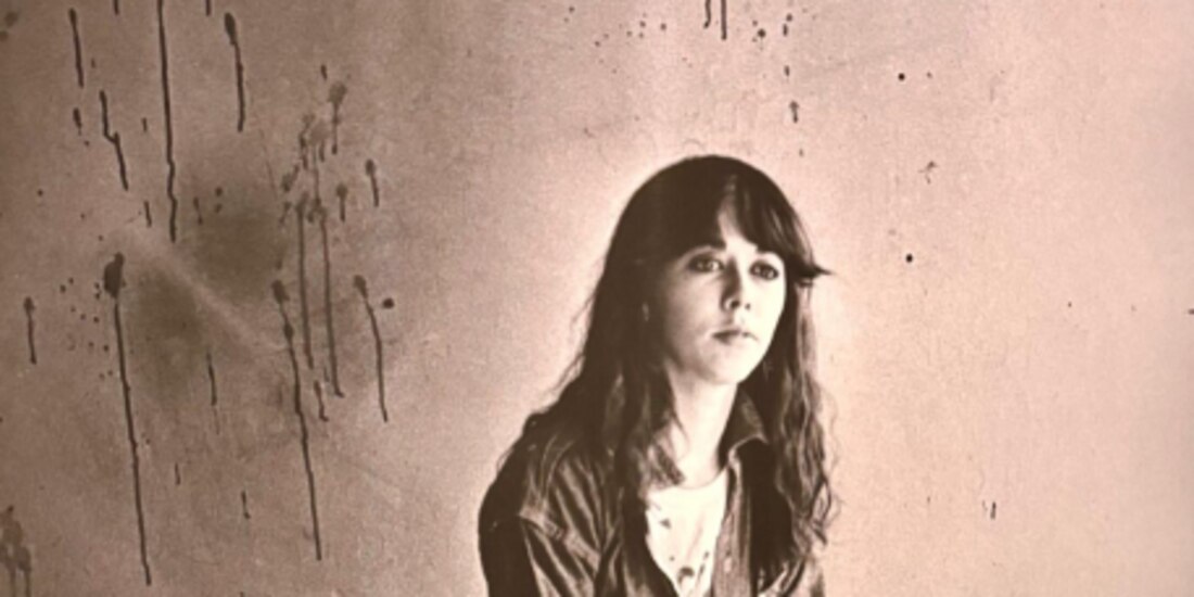 Una fotografía de la artista, en la parte final de la exposición