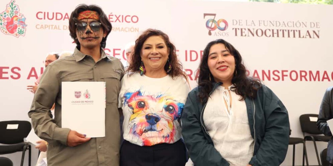 Al centro, la jefa de Gobierno, Clara Brugada.