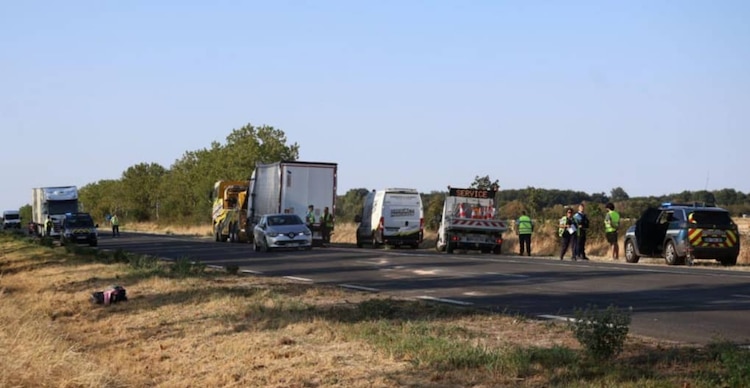 Lugar en el que ocurrió el accidente vial de Mathilde Favier y Nicollas Altmayer