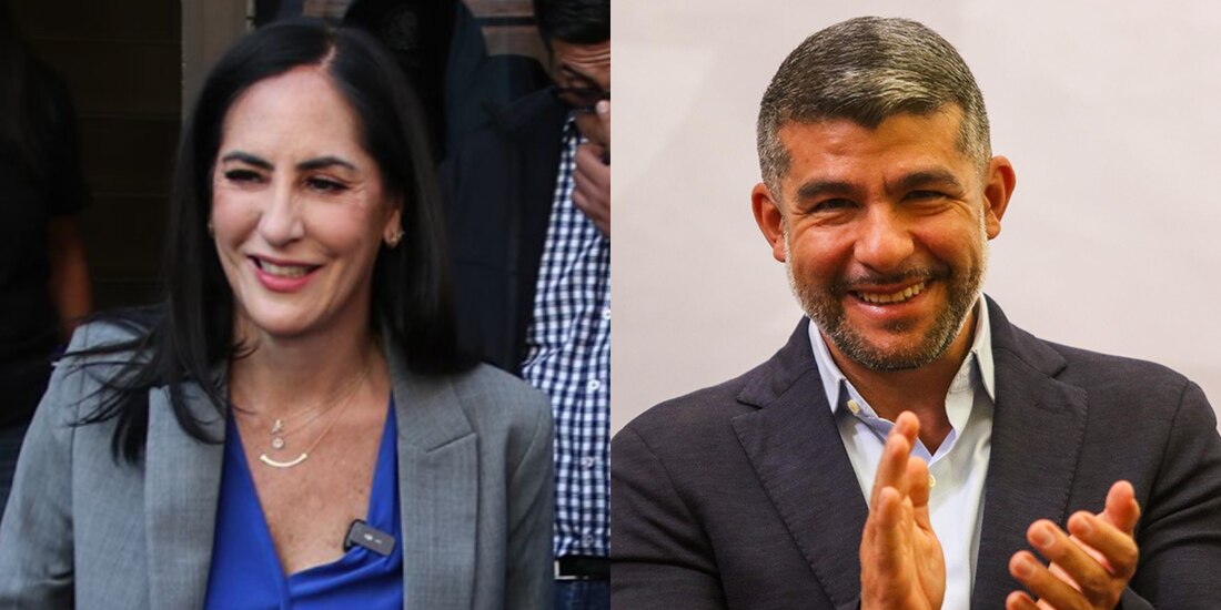 Mauricio Tabe (der) y Lía Limón (izq) buscan su reelección en las alcaldías Miguel Hidalgo y Álvaro Obregón, respectivamente.