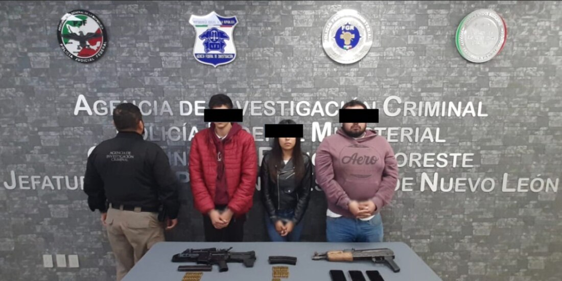 Presuntos delincuentes detenidos en NL.