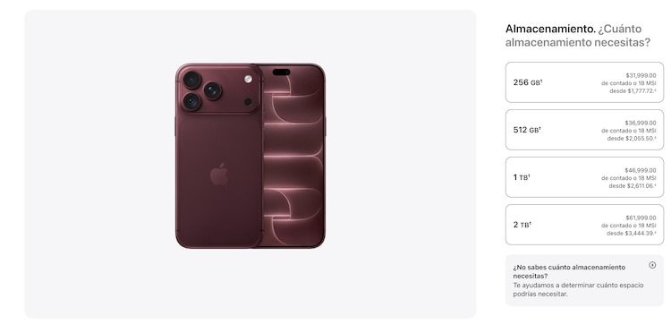 Precio del iPhone 18 Pro Max