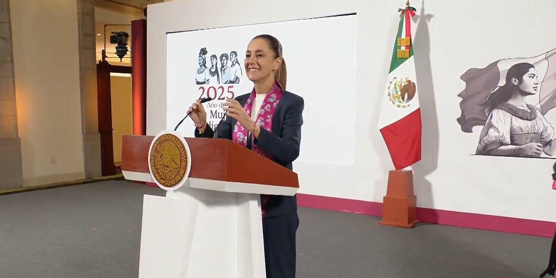 Este martes, la Presidenta de México en Palacio Nacional.