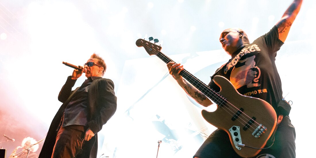 La banda argentina durante su concierto de ayer.